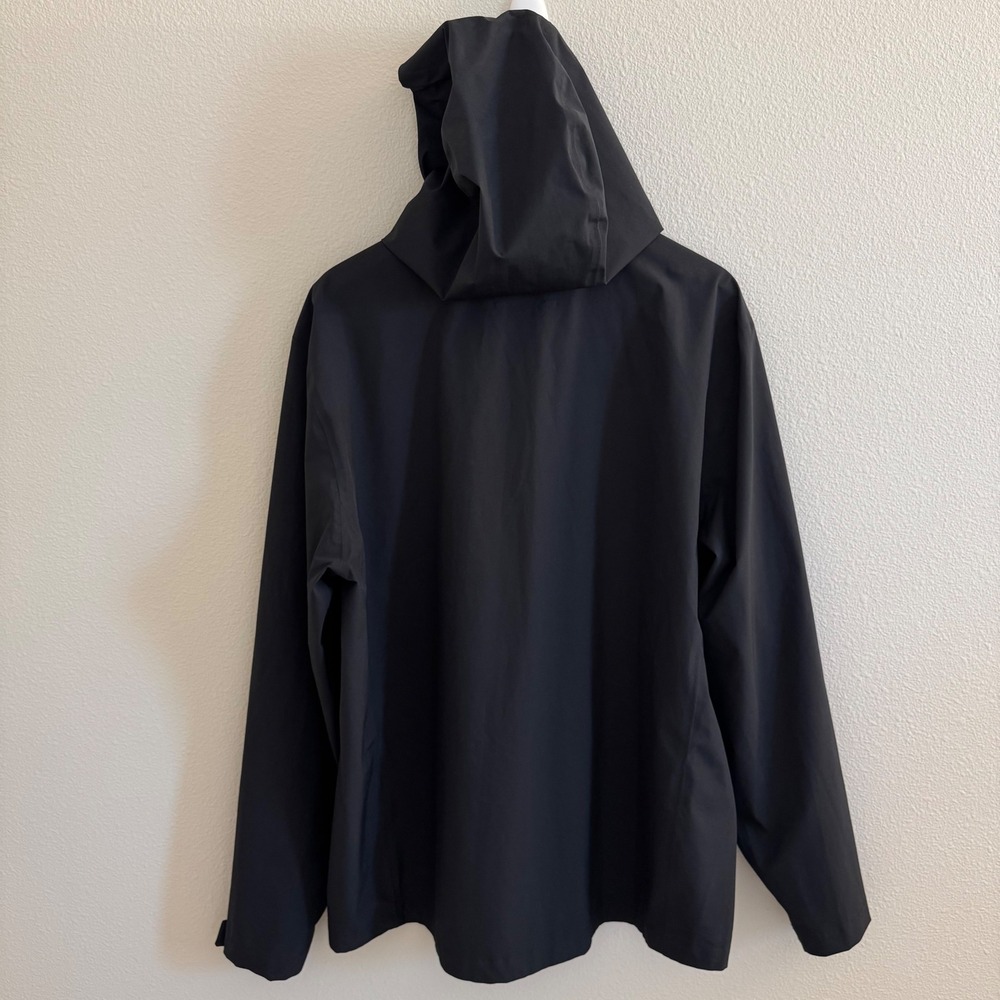 32 Degrees Cool Jacket Mens Black Hooded Full Zip Lightweight Windbreaker Size L - Picture 2 of 4